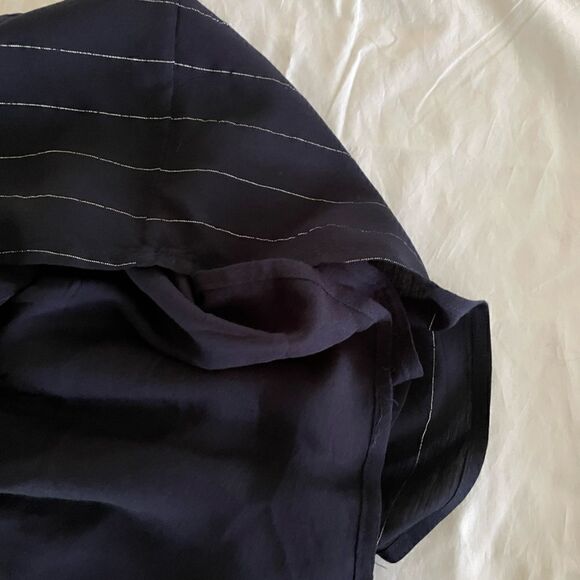 Rails Lydia Panama Stripe Navy Dress Size Medium - Picture 6 of 12